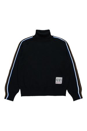maglione in lana nero N°21 KIDS | N2108IN01220N900